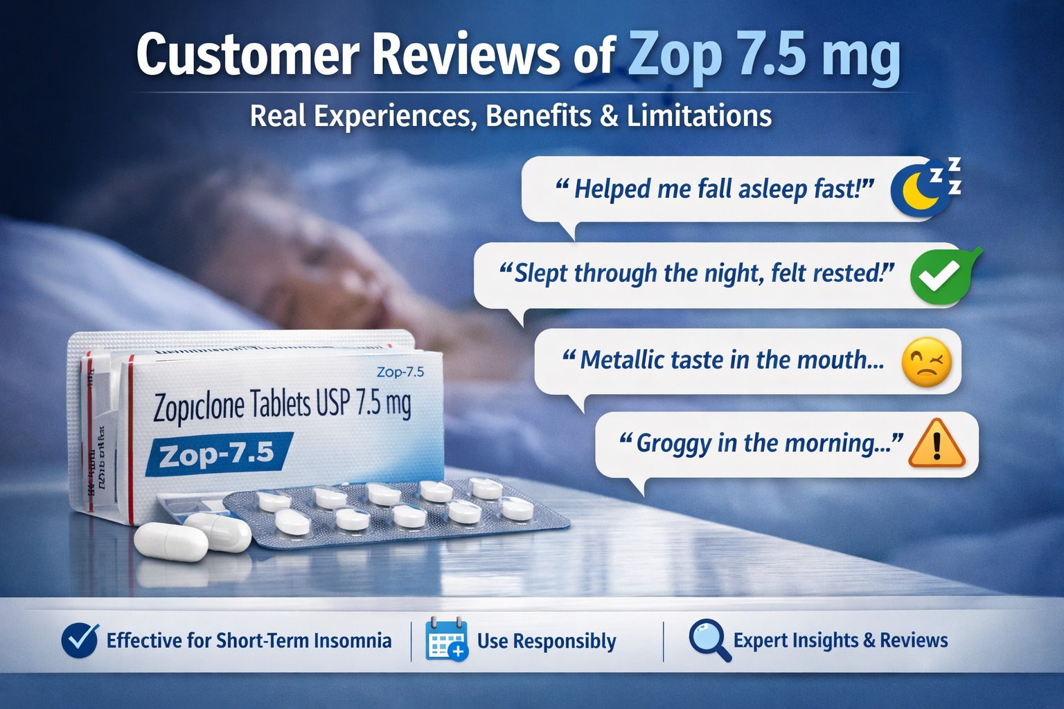 Customer Reviews of Zop 7.5 mg: Real Experiences, Benefits, and Limitations